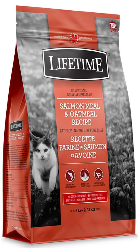 Lifetime All Life Stages Salmon Meal & Oatmeal Cat Food 2.27kg KB Depot Express 