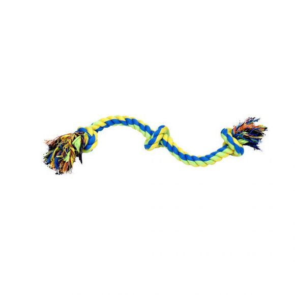 Rascals 3 Knot Rope Tug Yellow Dog 1X1PC 16in