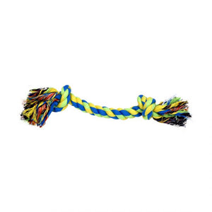 Rascals 2 Knot Rope Tug Yellow Dog 1X1PC 10in