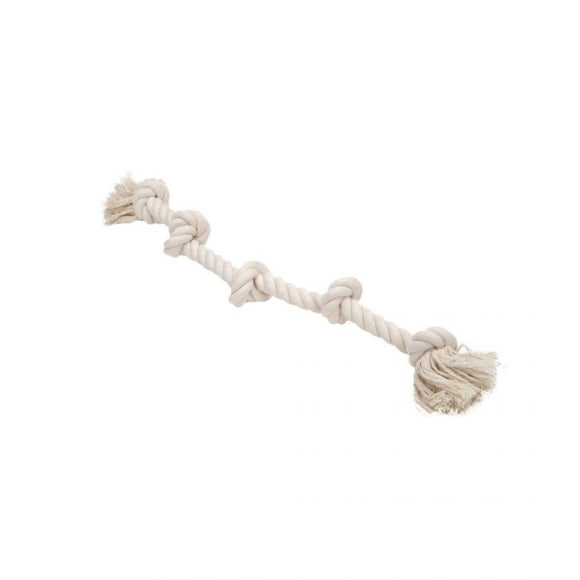 Rascals 5 Knot Rope Tug Natural Dog 1X1PC 26in