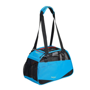 Bergan Voyager Dog Comfort Carrier - Bright Blue and Black