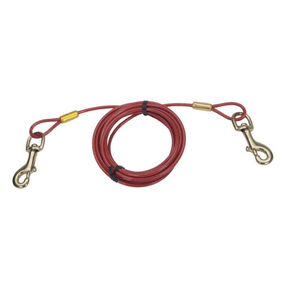 Titan 30' Heavy Duty Dog Tie Out Cable for Large Dogs