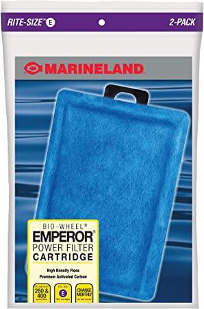 Rite-Size Marineland Bio-Wheel Emperor E Size Power Filter Cartridge 2-Pack Aquatic Pet Science 