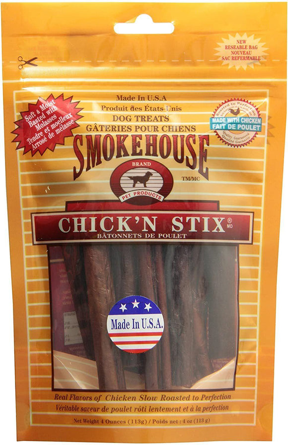 Smokehouse Chick'n Stix 4oz Dog Treats Smokehouse 