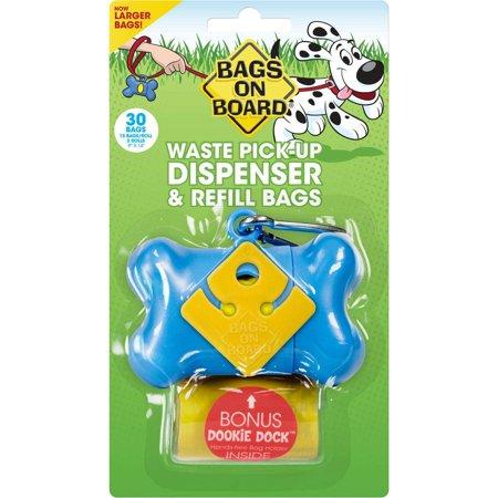 Bags on Board Waste Pick-Up Dispenser & Refill Bags (30) Dog Supplies Bags on Board 