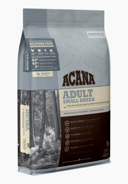 Acana Heritage - Adult Small Breed Dry Dog Food Dog Food Champion Pet Foods 2kg 