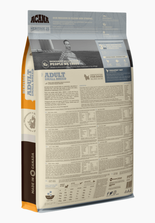 Acana Heritage - Adult Small Breed Dry Dog Food Dog Food Champion Pet Foods 