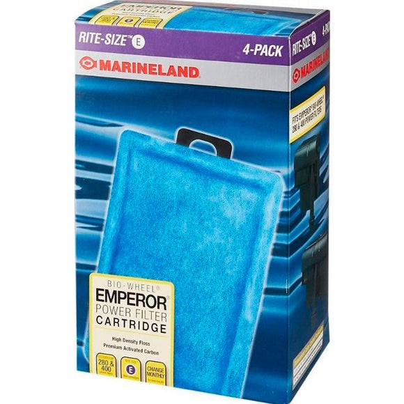 Rite-Size Marineland Emperor Power Filter Cartridge 4-Pack Aquatic Pet Science 