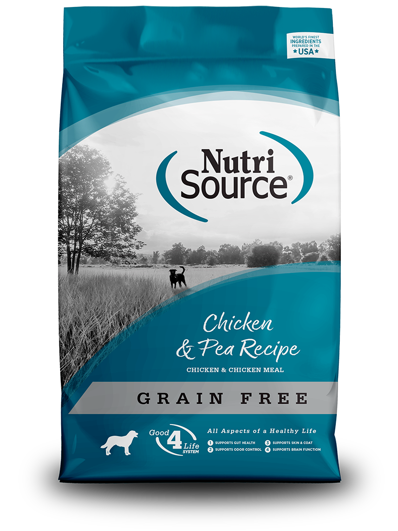 Nutrisource Grain Free Chicken & Pea Formula Dry Dog Food 15lb