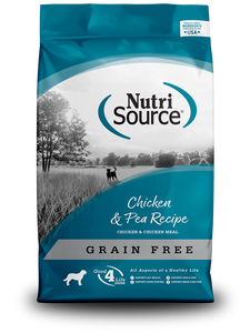 Nutrisource Grain Free Chicken & Pea Formula Dry Dog Food 15lb