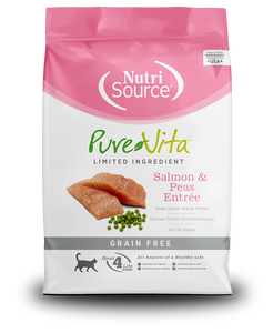 Pure Vita Grain Free Dry Cat Food - Salmon & Peas Entree 15lb