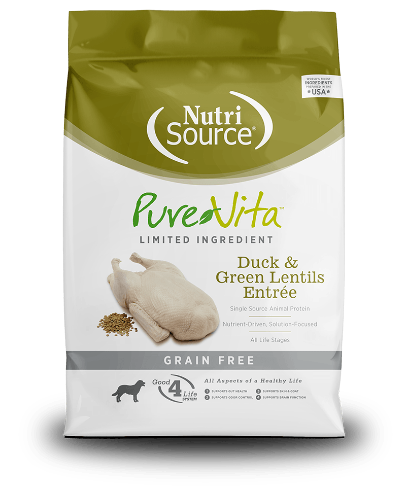 Pure Vita Holistic Dog Food LID GF Duck and Green Lentil 25lb Dog Food Pure Vita 