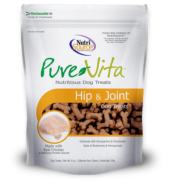Pure Vita Hip Joint Dog Treats 6oz