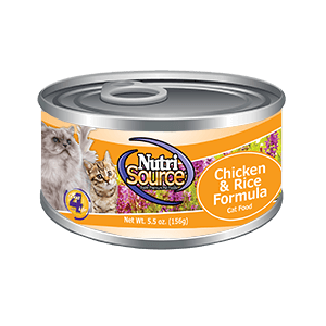 Nutri Source Wet Cat Food Chicken and Rice Formula 5oz