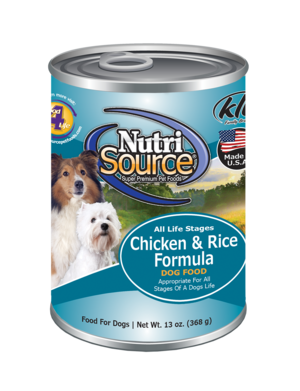 Nutri Source Chicken and Rice Wet Dog Food 13oz