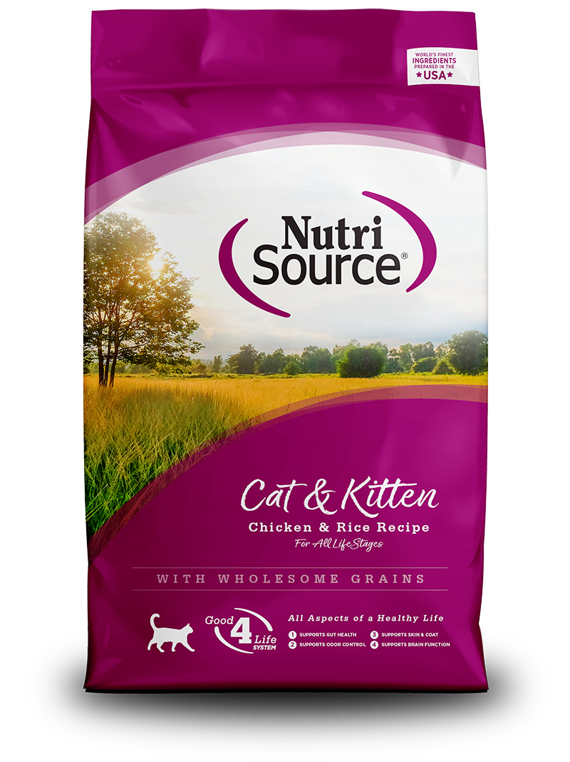 Nutri Source Dry Cat & Kitten Food - Chicken & Rice Formula