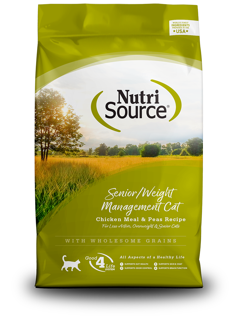 Nutri Source Senior Weight Management Chicken & Rice Dry Cat Food