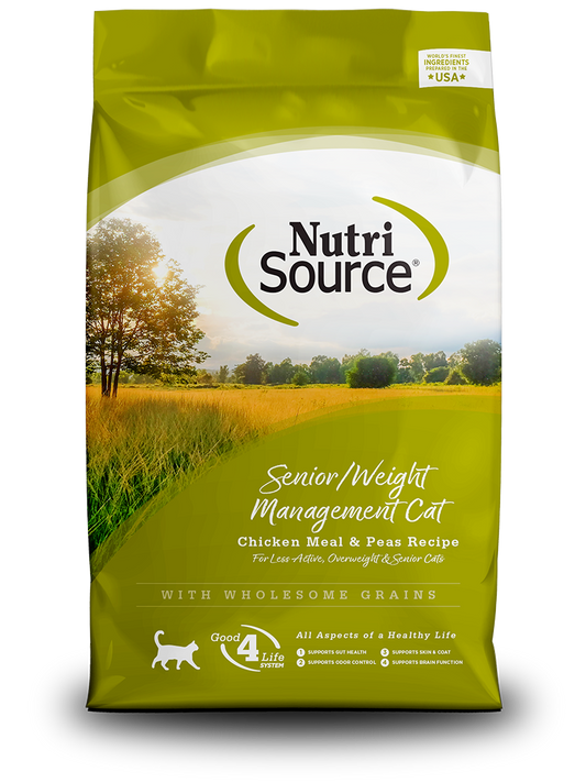 Nutri Source Senior Weight Management Chicken & Rice Dry Cat Food