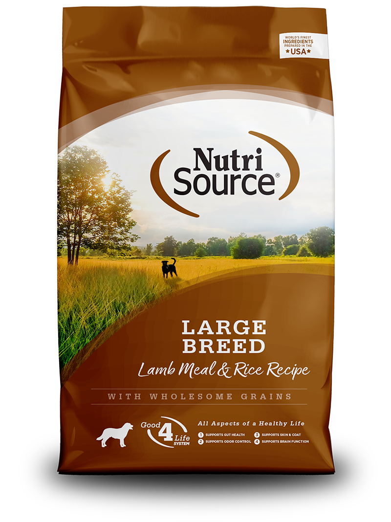 Nutri Source Large Breed Adult - Lamb Meal & Rice 30lb