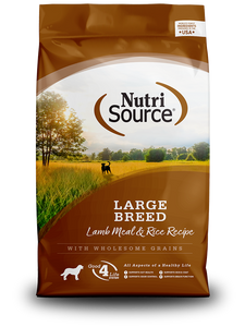 Nutri Source Large Breed Adult - Lamb Meal & Rice 30lb