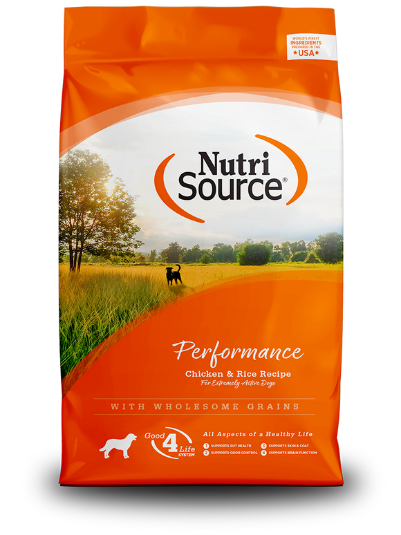 Nutri Source Performance Chicken & Rice Dry Dog Food 40lb
