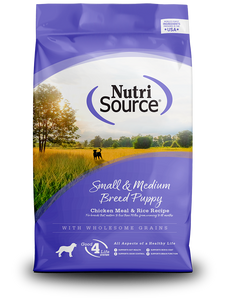 Nutri Source Small and Medium Breed Puppy Dry Dog Food 15lb
