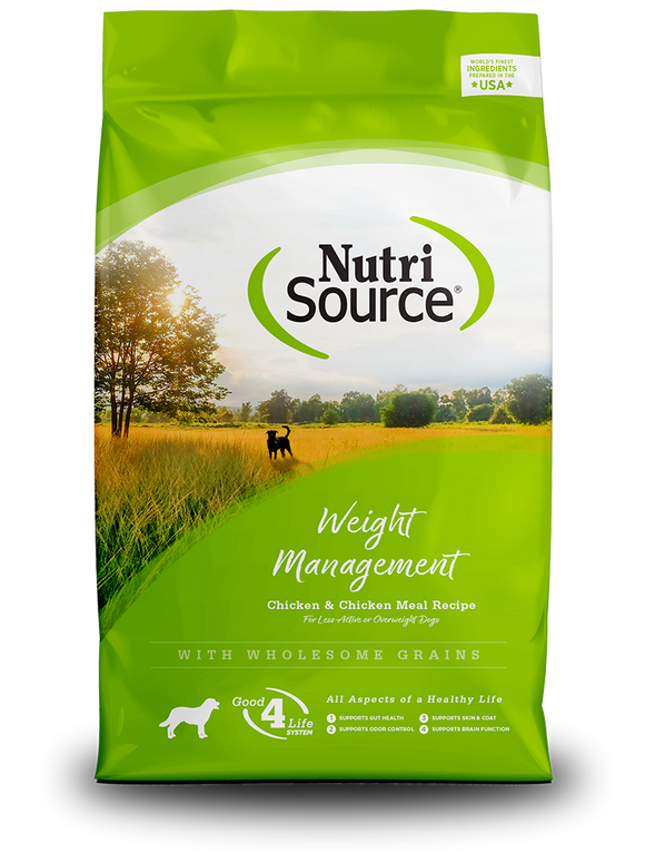 Nutri Source Weight Management Dry Dog Food - Chicken Meal & Chicken 30lb