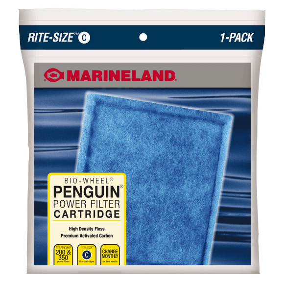 Rite-Size Marineland Bio-Wheel Penguin C Power Filter Cartridge 1-Pack Aquatic Pet Science 