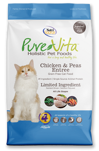 Pure Vita Dry Grain Free Cat Food - Chicken & Pea Entree 2.2lb