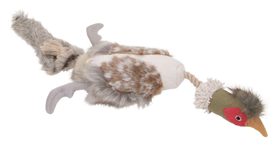 Coastal Remington® Tethered-Head Plush and Canvas Dog Toy Pheasant KB Depot Express 