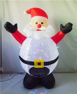 Santas Forest 4 Foot Christmas Inflatable Santa with Projector Christmas Decorations Santas forest 