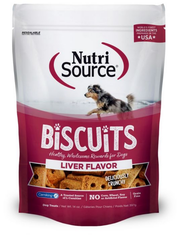 Nutri Source Liver Flavoured Biscuits 14oz