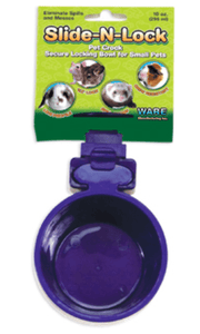 Slide-N-Lock Pet Crock feeder kanevetsupplies 10OZ 