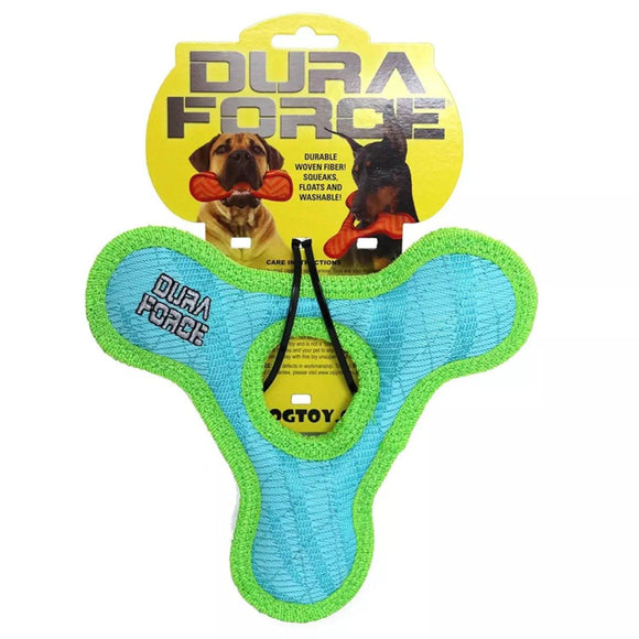 Duraforce Junior Triangle Dog Toy Blue/Green Dog Toys Kane Vet Supplies 