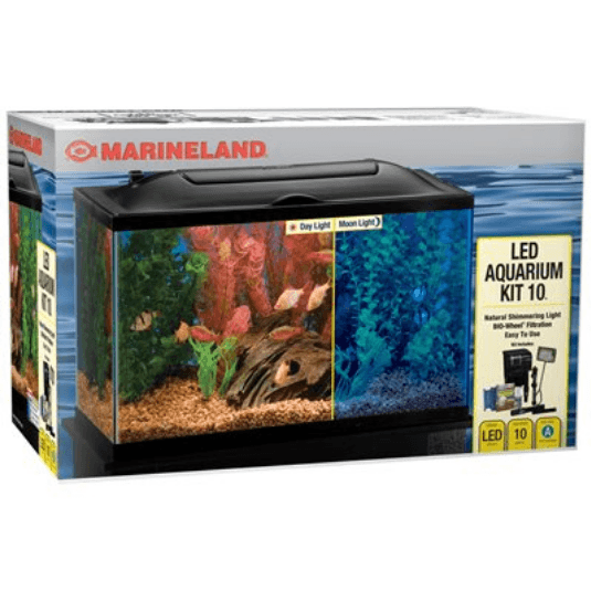 Marineland BIO-Wheel LED Aquarium Kit 10 Gallons Aquatic Pet Science 