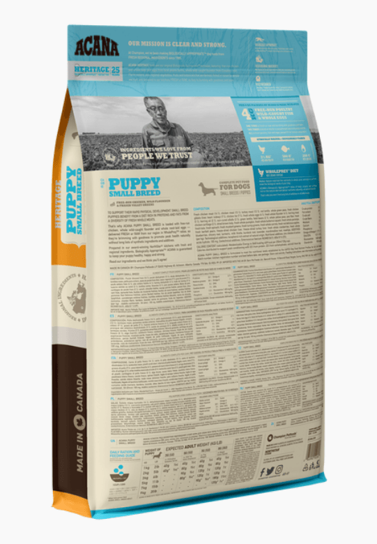 Acana Heritage - Puppy Small Breed Dry Dog Food Dog Food Champion Pet Foods 