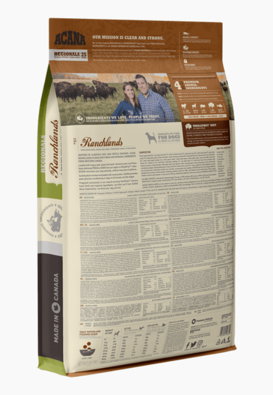 Acana Regionals - Ranchlands Dry Dog Food Dog Food Champion Pet Foods 