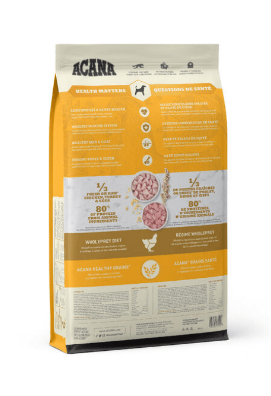 Acana Healthy Grains - Free-Run Poultry Recipe Dog Food Champion Pet Foods 