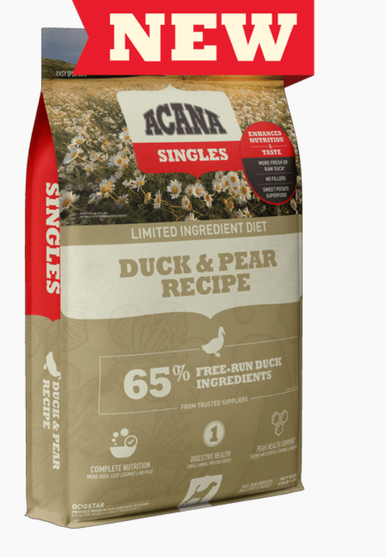 Acana Singles - Duck with Pear Recipe Dry Dog Food Dog Food Champion Pet Foods 1.8kg 