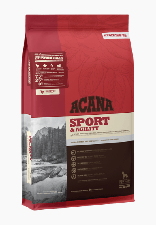 Acana Heritage - Sport & Agility Dry Dog Food Dog Food Champion Pet Foods 11.4kg 