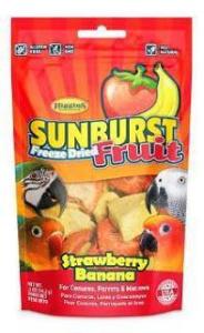 Sunburst Freeze-Dried Fruits Bird Food - Strawberry Banana .5oz