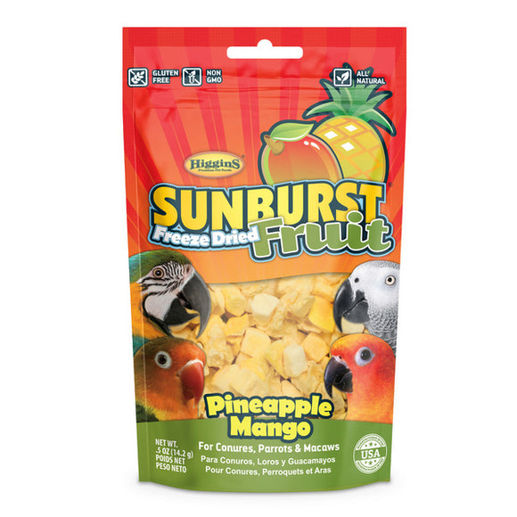 Sunburst Freeze-Dried Fruits Bird Treats - Pineapple Mango .5oz