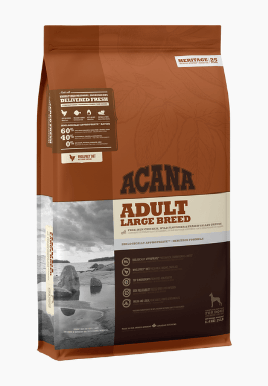 Acana Heritage - Adult Large Breed Dry Dog Food Dog Food Champion Pet Foods 11.4kg 