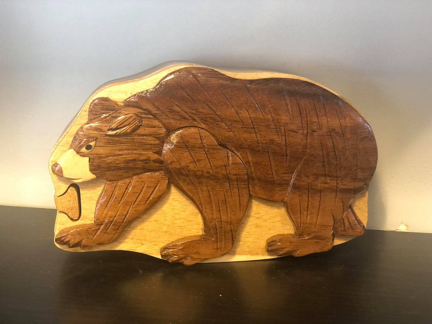 Secret Puzzle Box - Large Toy Kakabeka Depot Express Grizzly Bear 