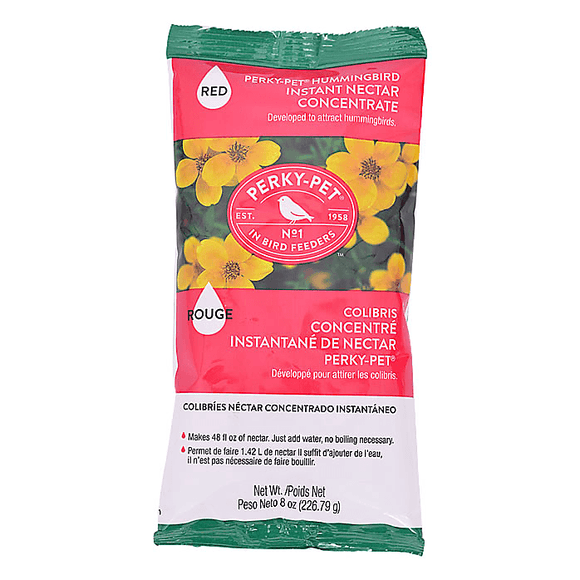 Red Powder Hummingbird Nectar Concentrate 8 oz Bag Hummingbird Nectar Lei's Pet 