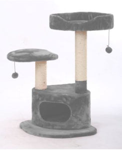 Bud-Z 3 Level Plush Cat Condo Brown