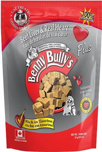Benny Bully's Beef Liver Plus Heart Cat 1X25G