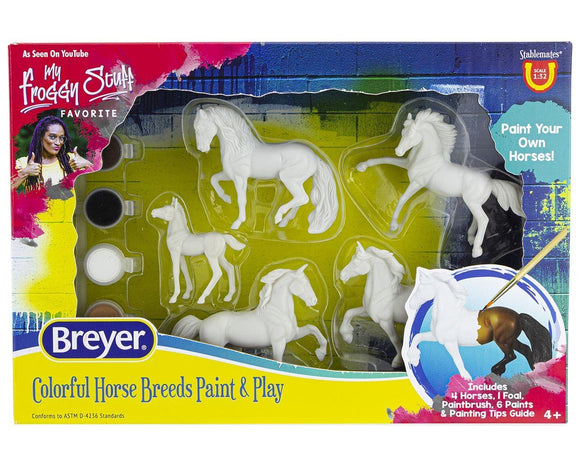 Breyer Horse Crazy Breeds Paint & Play Kit 1:32