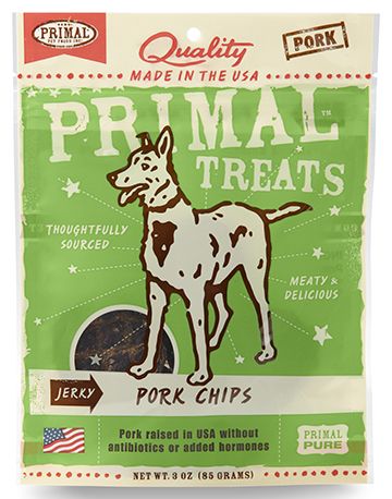 Primal Jerky Pork Chips Dog 1X3OZ