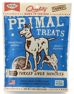 Primal Turkey Liver Munch Dog 1X2OZ